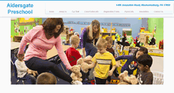 Desktop Screenshot of aldersgatepreschool.org